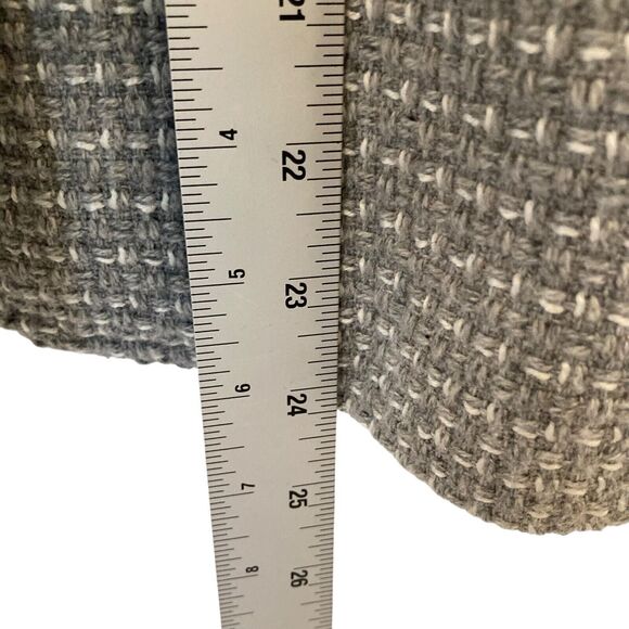 Banana Republic GEO Tweed Academy Blazer Gray White Lined Size 6 Wool Blend - Picture 11 of 15